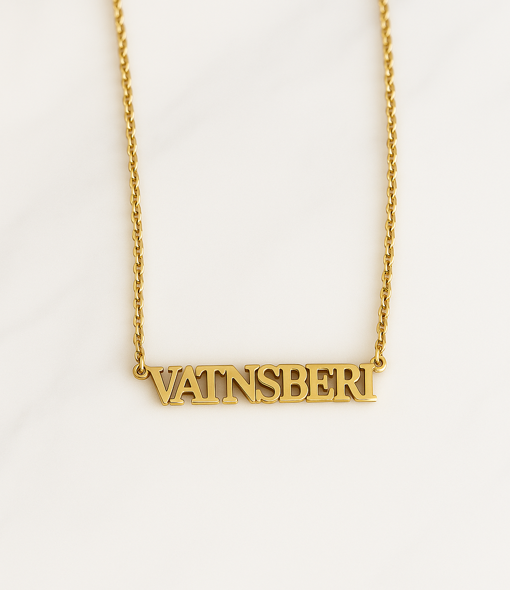 Icelandic Starsign Necklace - Blakk by B