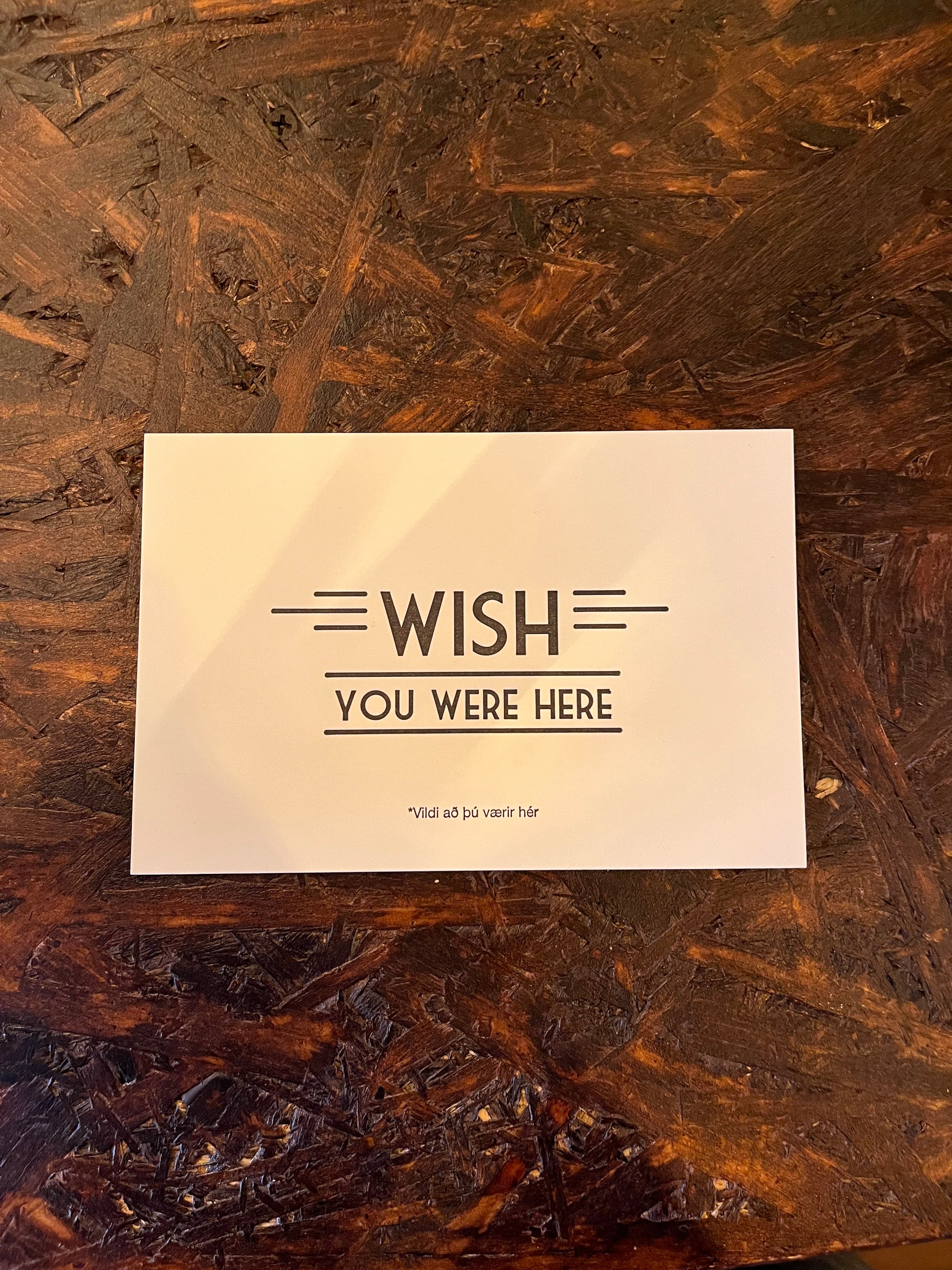 Postcard - Reykjavík Letterpress