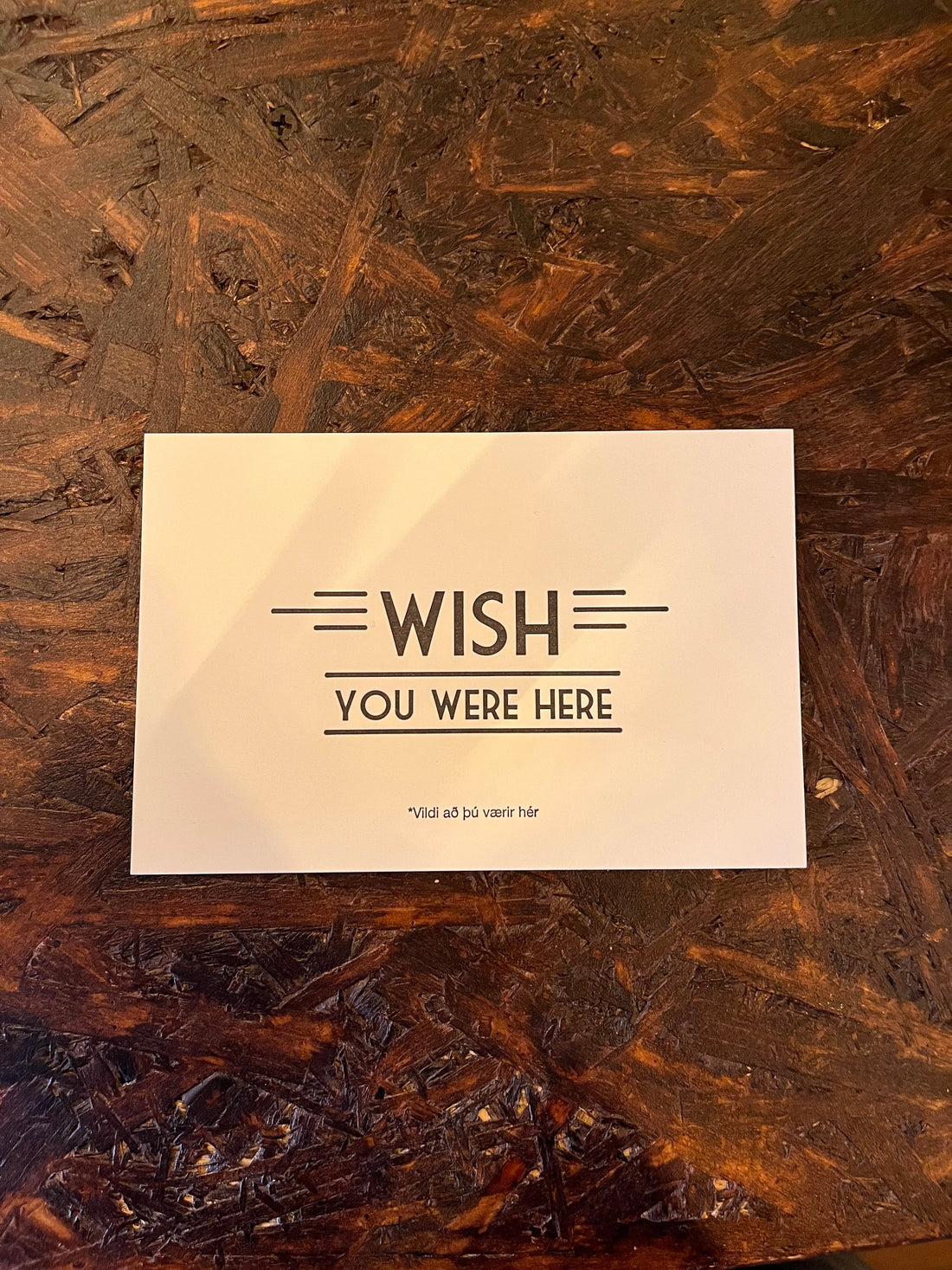 Postcard - Reykjavík Letterpress