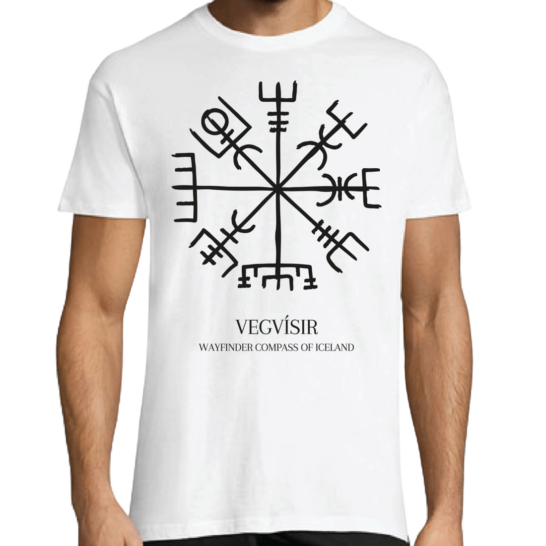 T-shirt Icelandic Runes & Maps - Remember Reykjavík