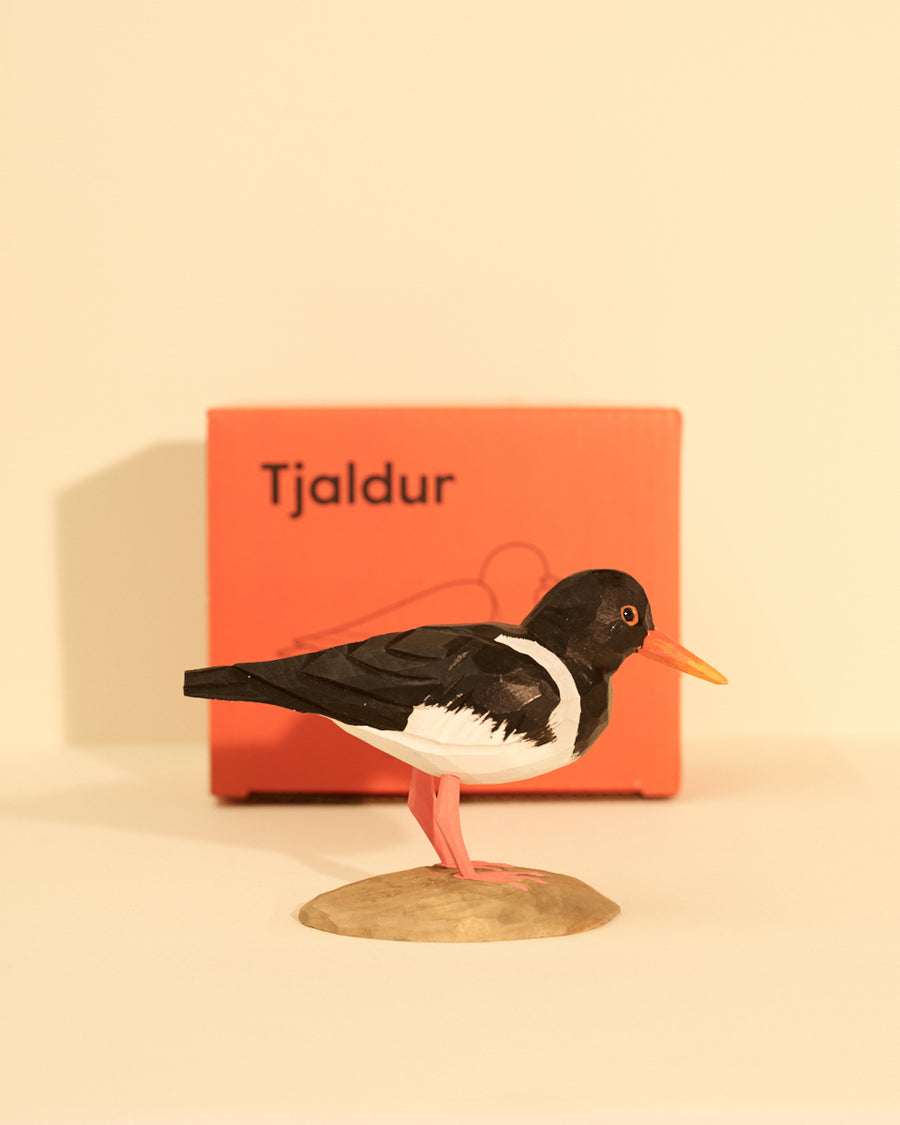 Hand-carved Icelandic Bird Wood Design