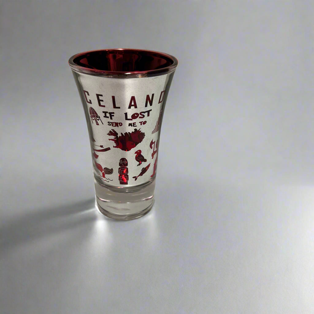 Shotglass Red/Blue - Minjagripir.is