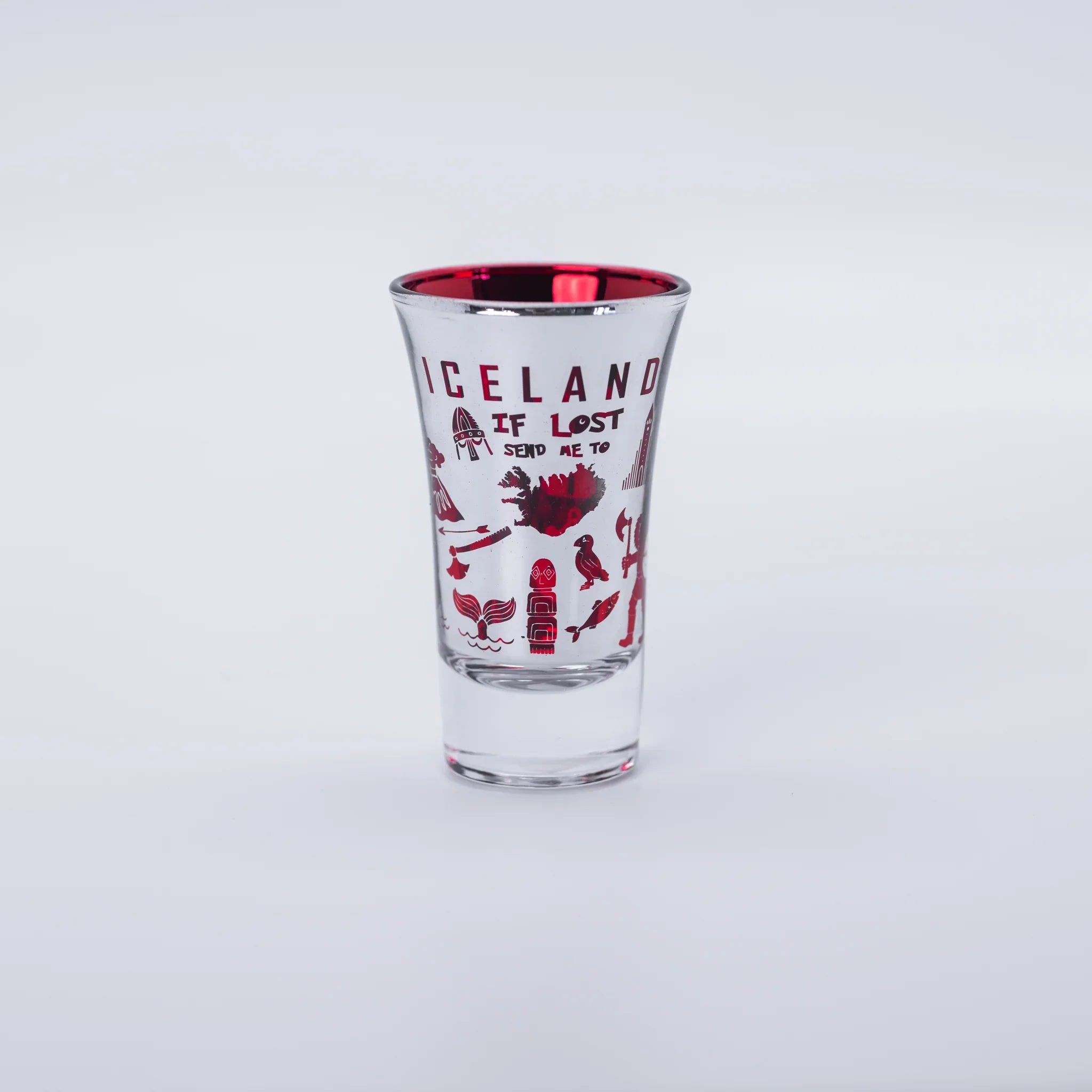 Shotglass Red/Blue - Minjagripir.is