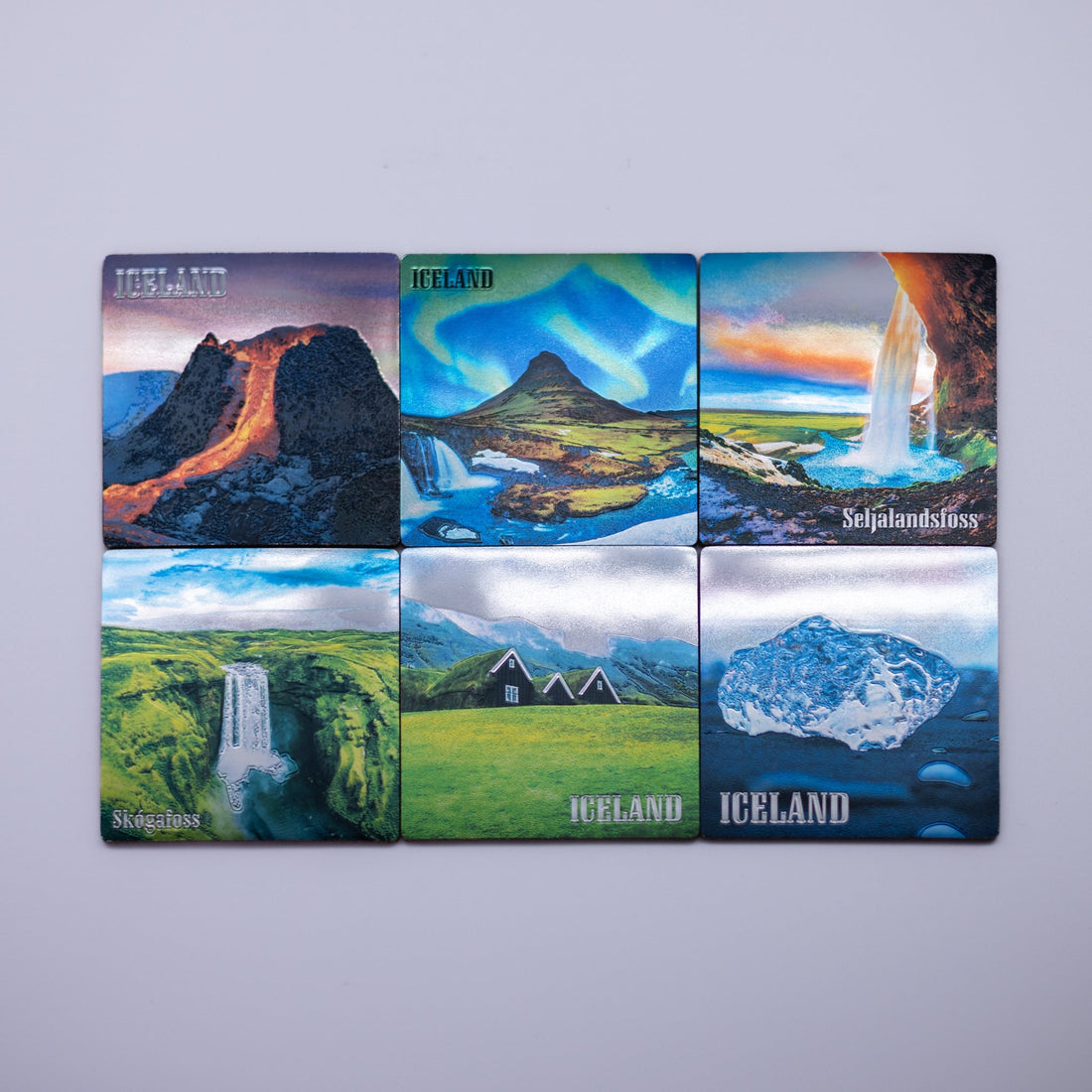 Coasters (sixpack) - Icelandic Nature - Minjagripir.is