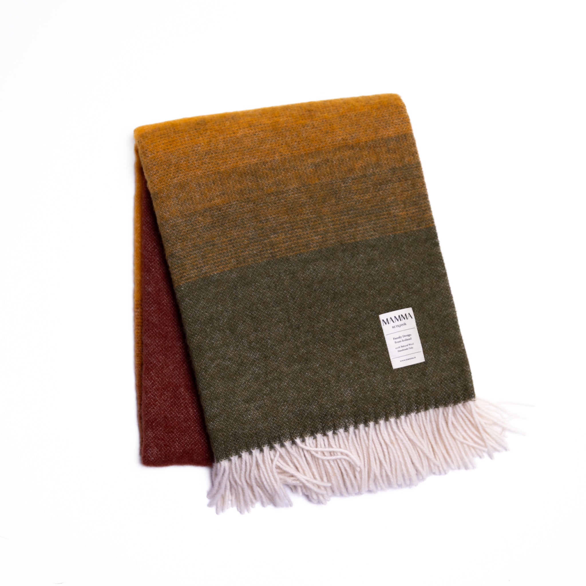 Family Design Wool Blanket by Mamma Reykjavík