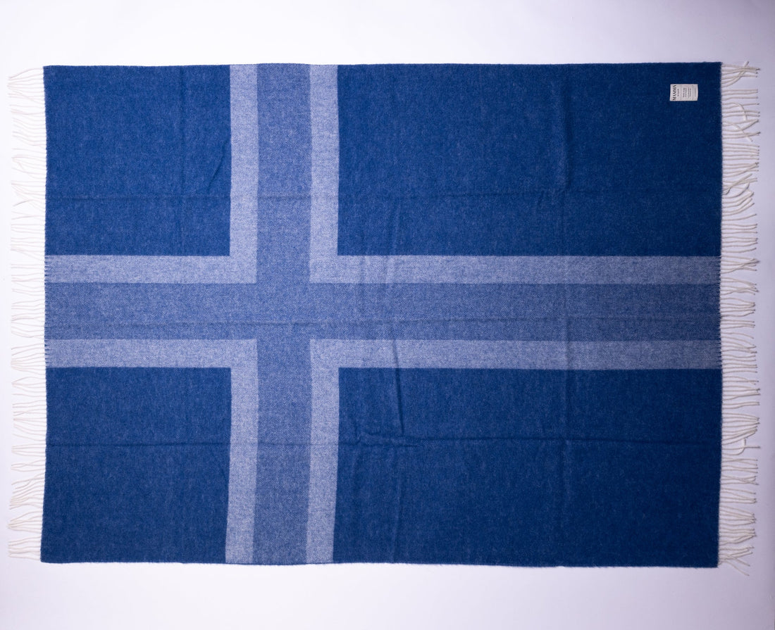 Family Design Wool Blanket by Mamma Reykjavík