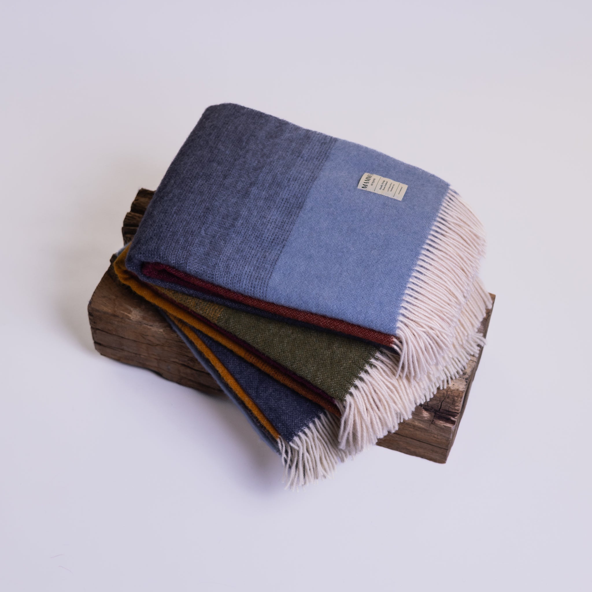 Family Design Wool Blanket by Mamma Reykjavík