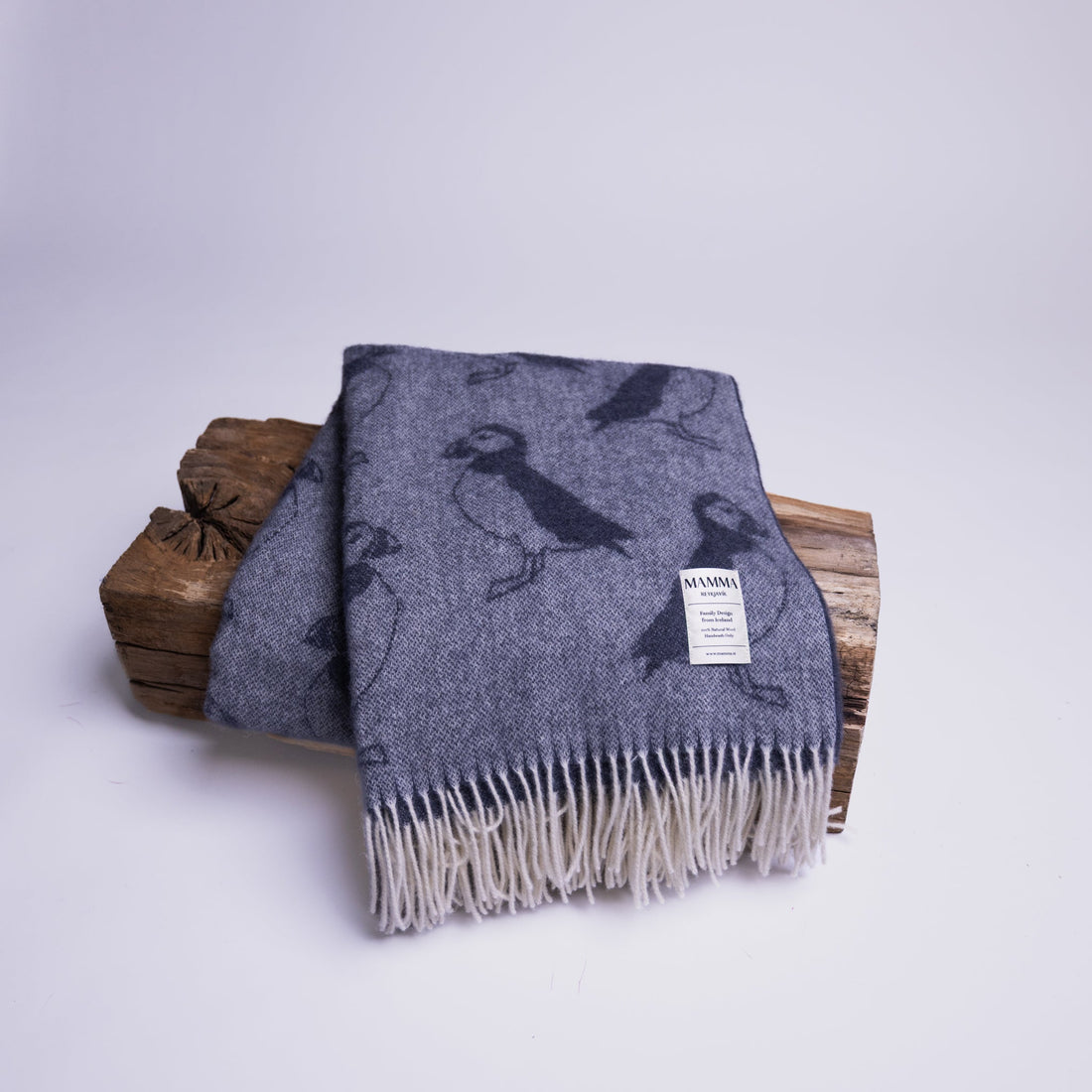 Family Design Wool Blanket by Mamma Reykjavík