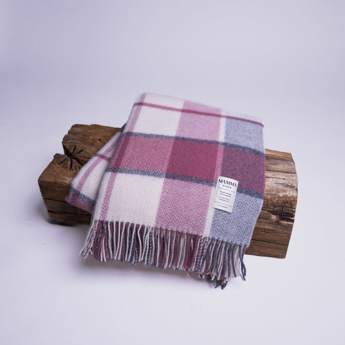 Family Design Wool Blanket by Mamma Reykjavík