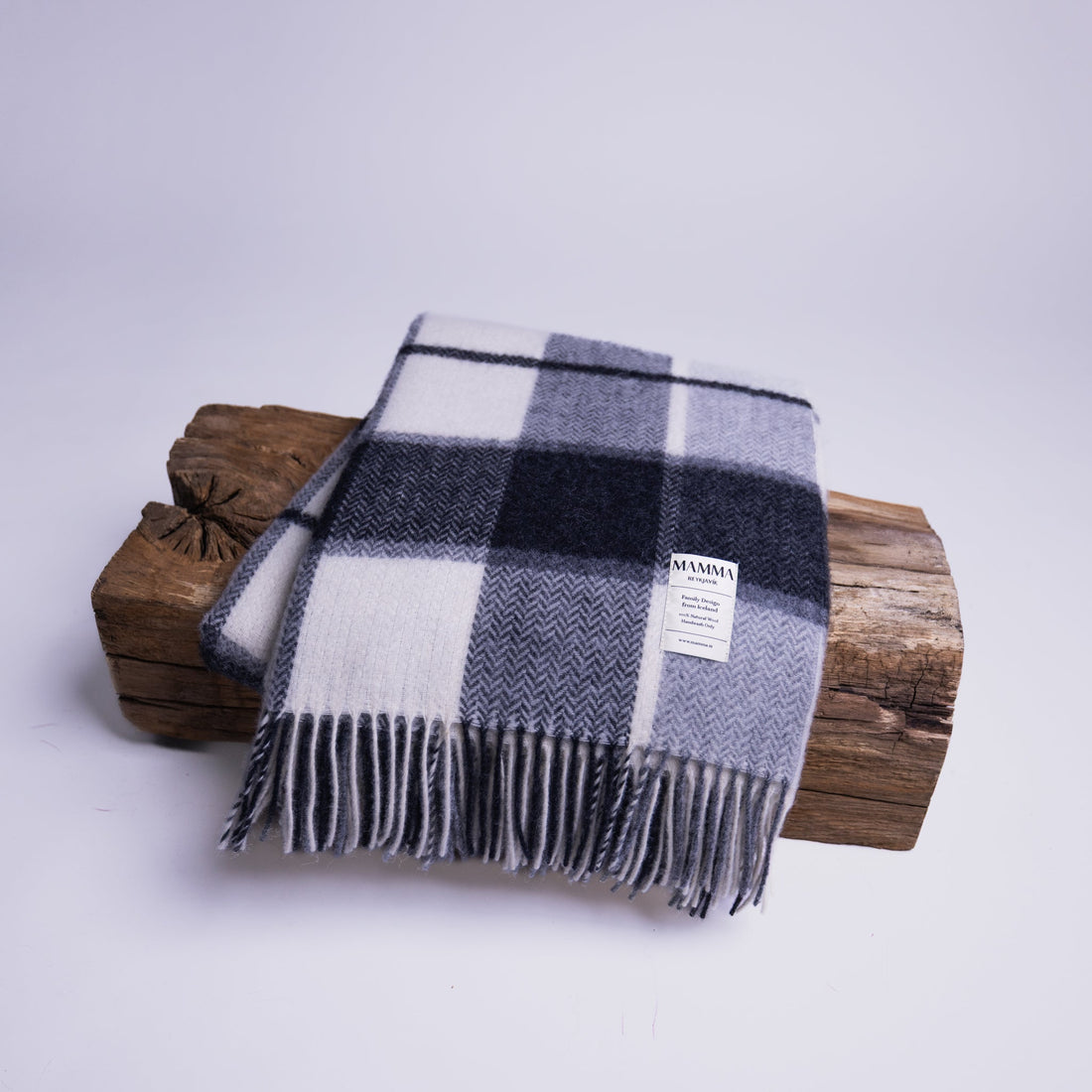 Family Design Wool Blanket by Mamma Reykjavík