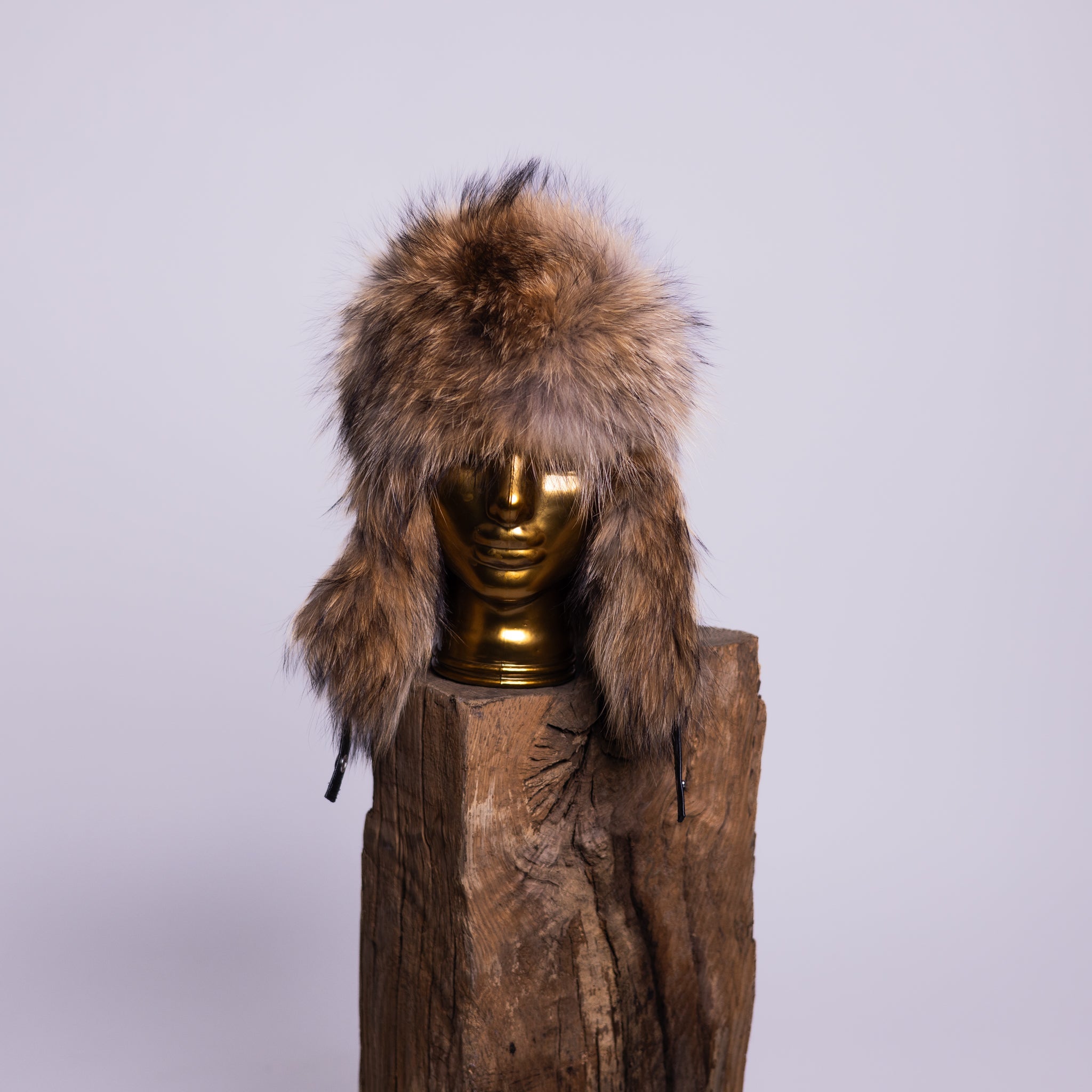 Sheep Leather Fox / Raccoon Fur Hat Mamma Reykjavík