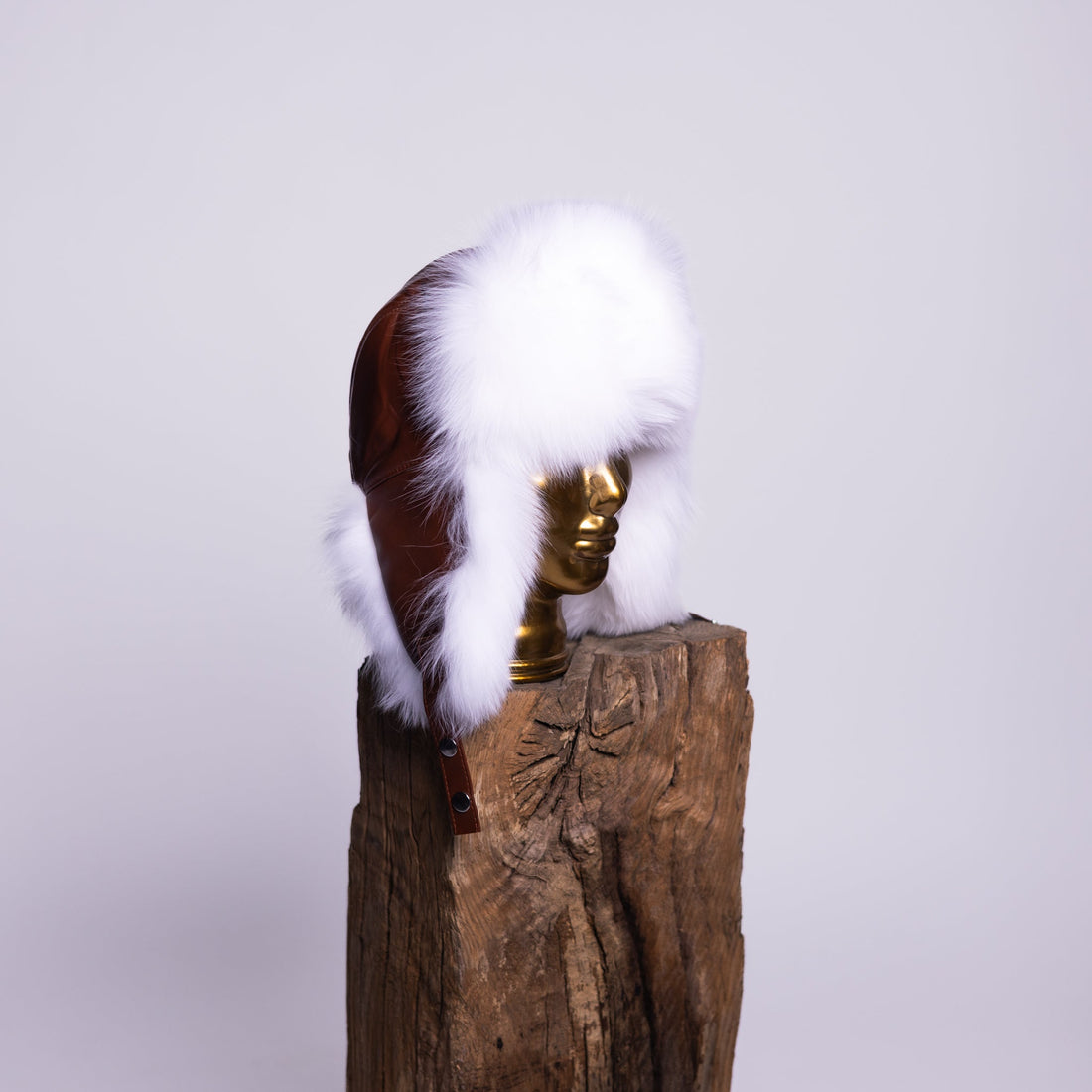 Sheep Leather Fox / Raccoon Fur Hat Mamma Reykjavík