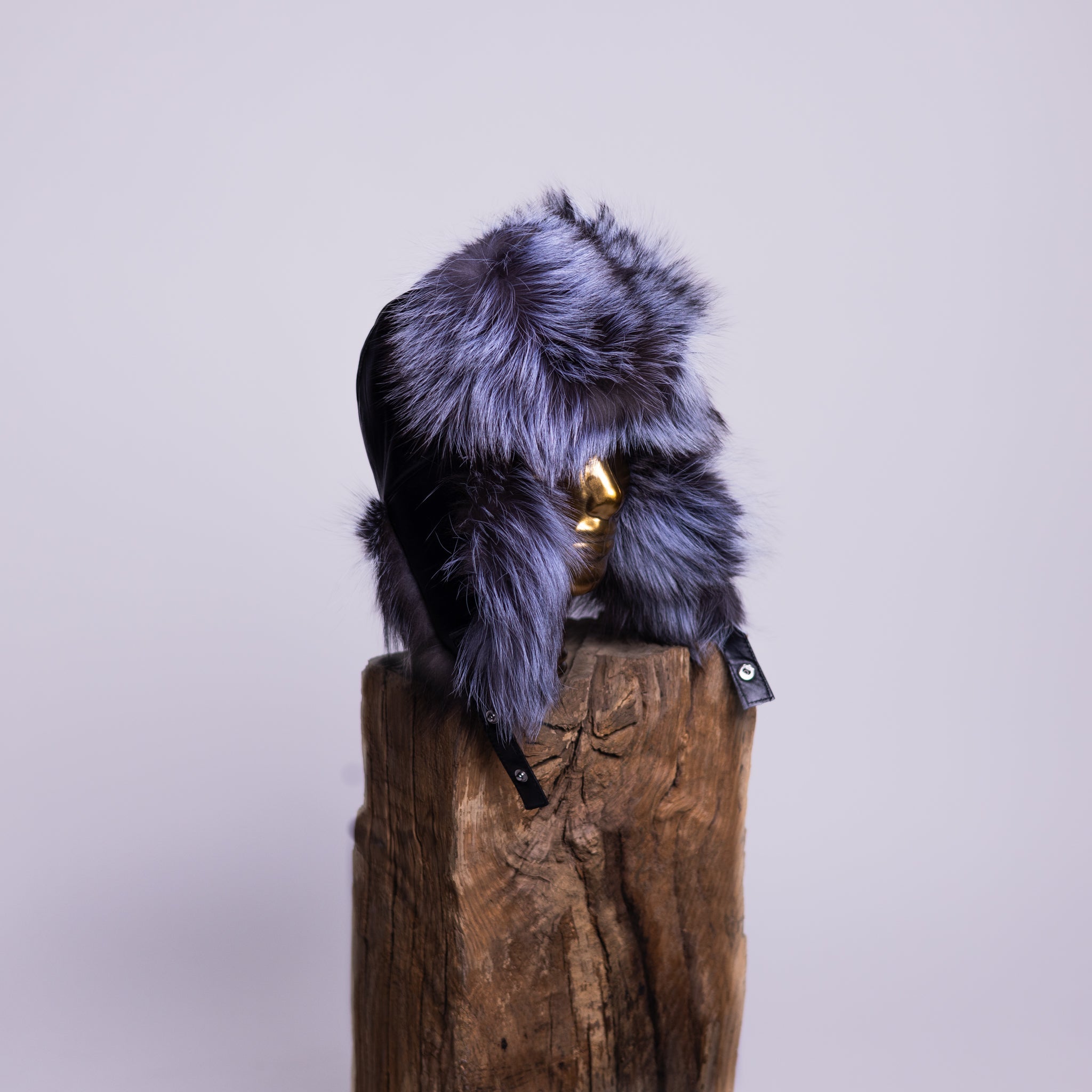 Sheep Leather Fox / Raccoon Fur Hat Mamma Reykjavík