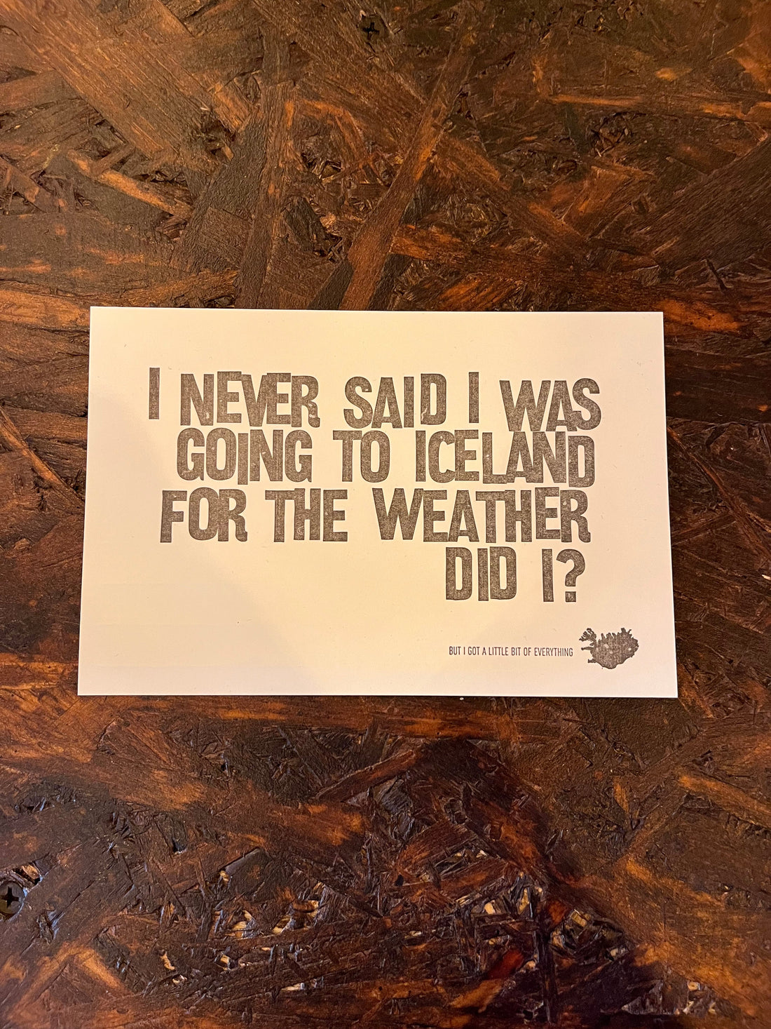 Postcard - Reykjavík Letterpress