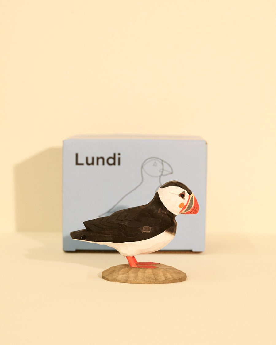 Hand-carved Icelandic Bird Wood Design