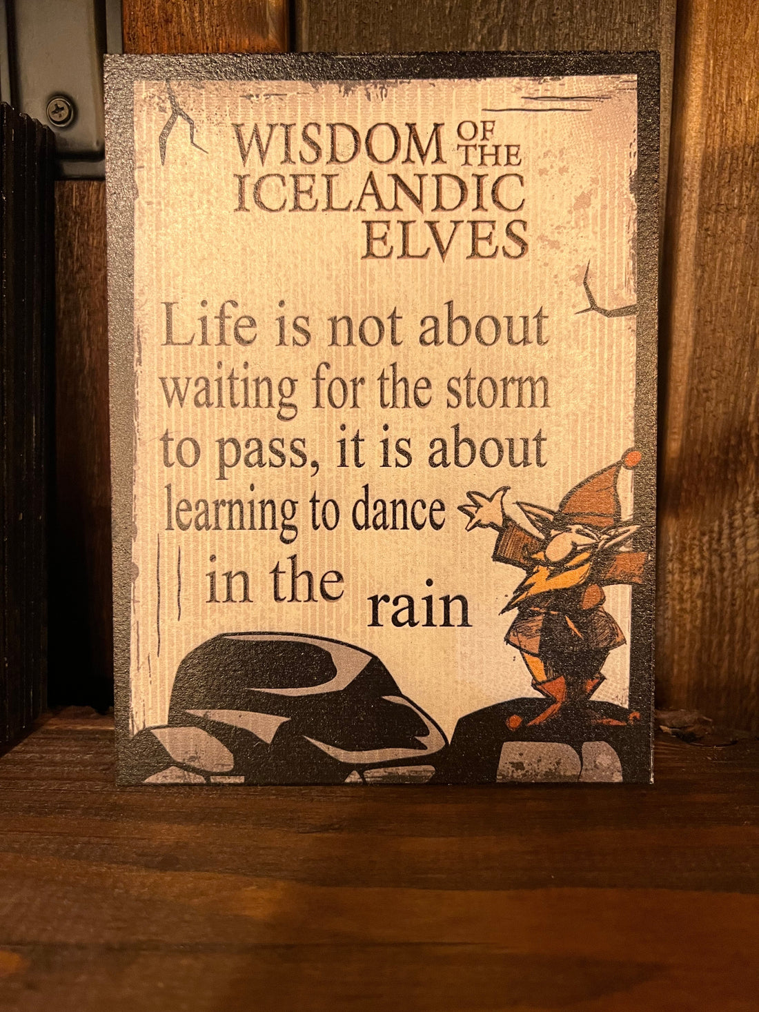 Quote Poster - Wisdom of the Icelandic Elves