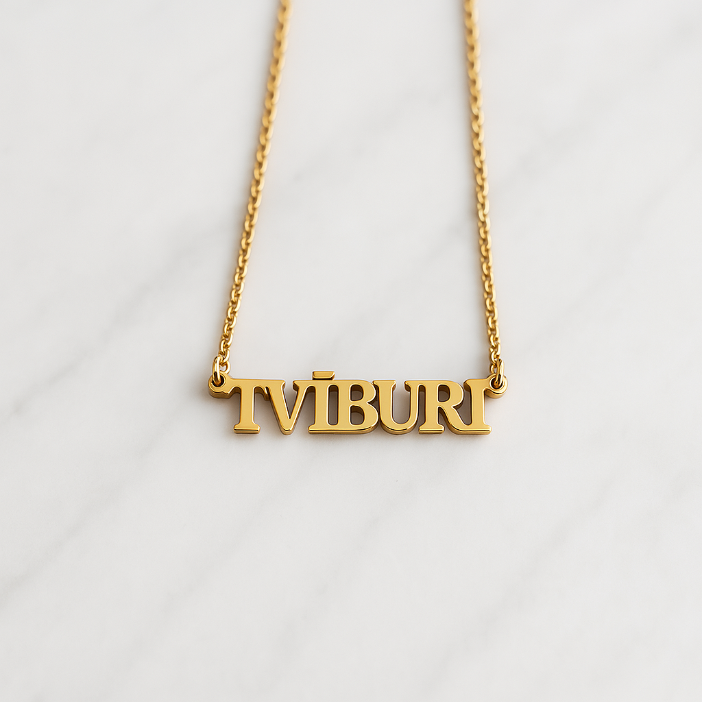 Icelandic Starsign Necklace - Blakk by B