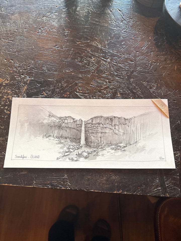 Panorama Svartifoss - Jana Tomanóva