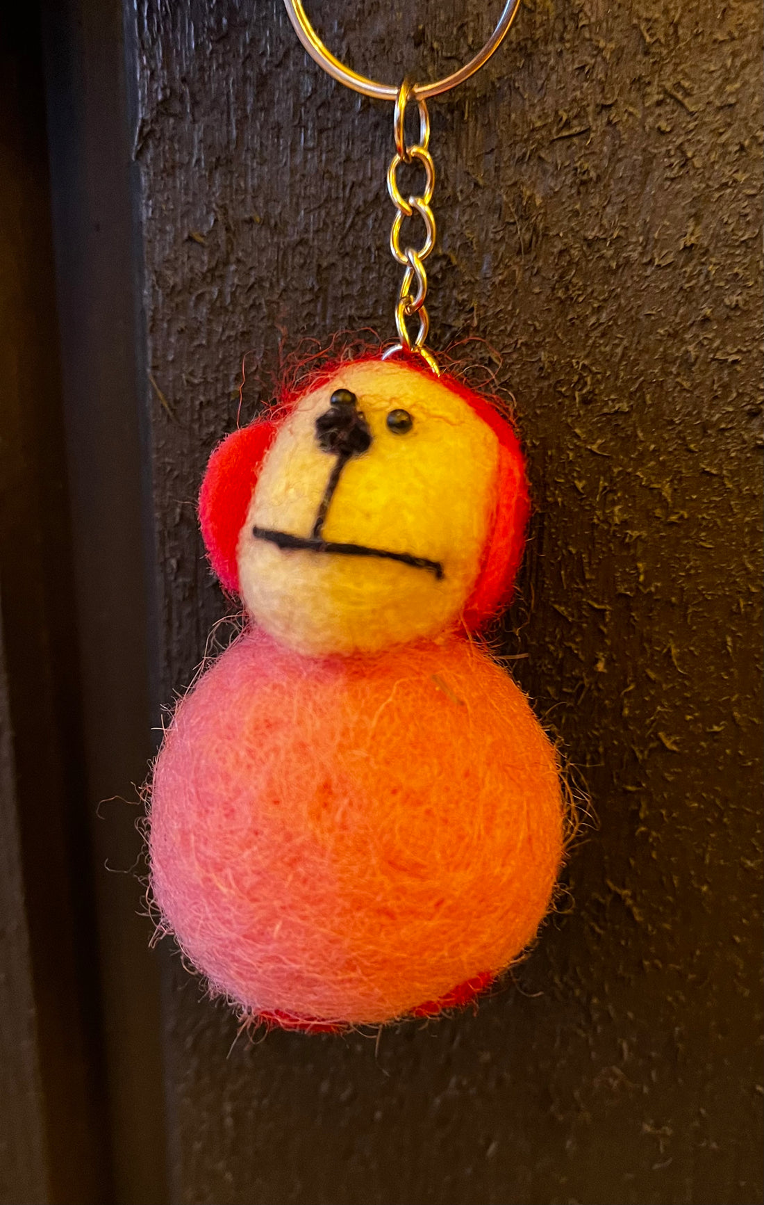 Handmade Wool Sheep Keychain