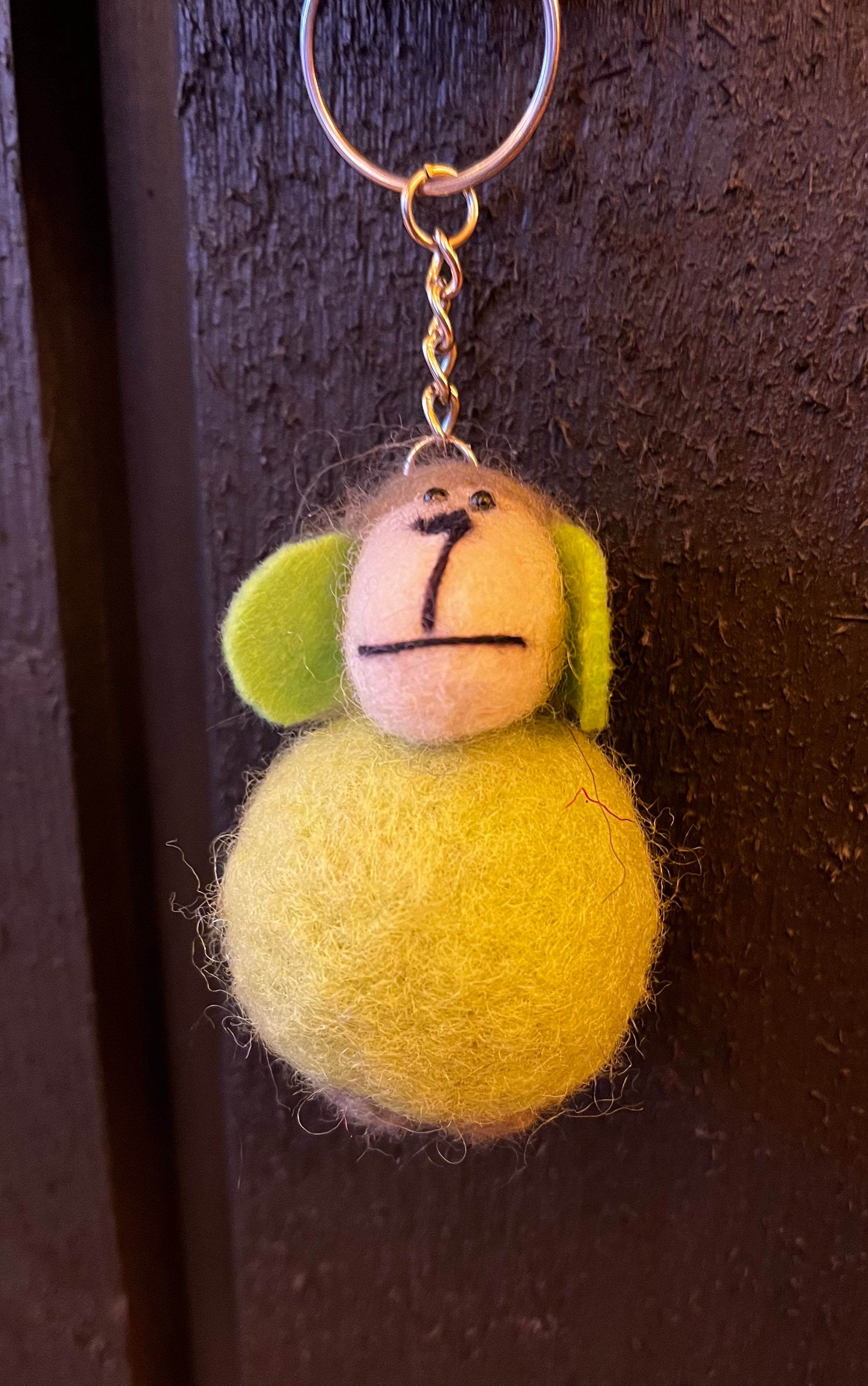 Handmade Wool Sheep Keychain