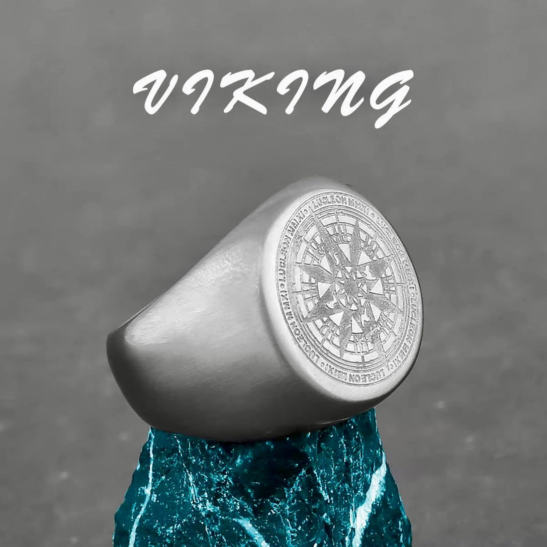 Ring - Solid - Viking Compass