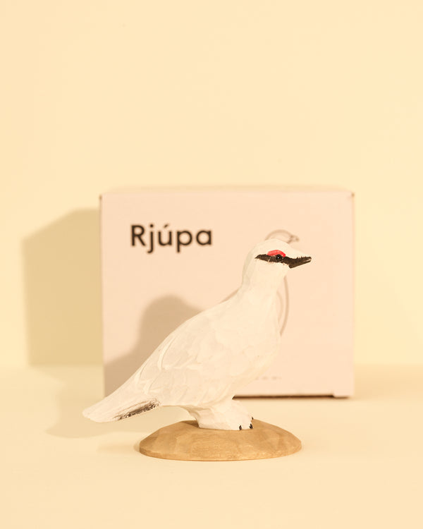 Hand-carved Icelandic Bird Wood Design