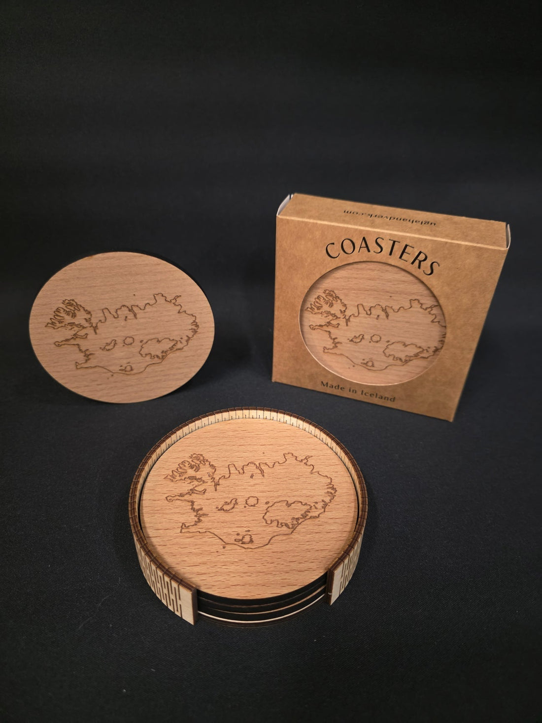 Wooden Coasters - Ugla Handverk