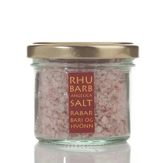 Rhubarb and Angelica Salt Glass Jar