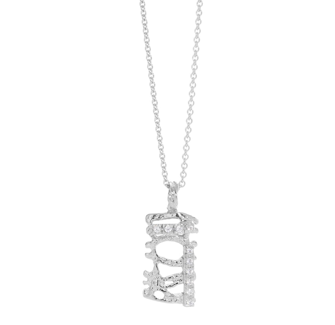 SIGN Necklace Eldur og Ís with Cubic Zirconia