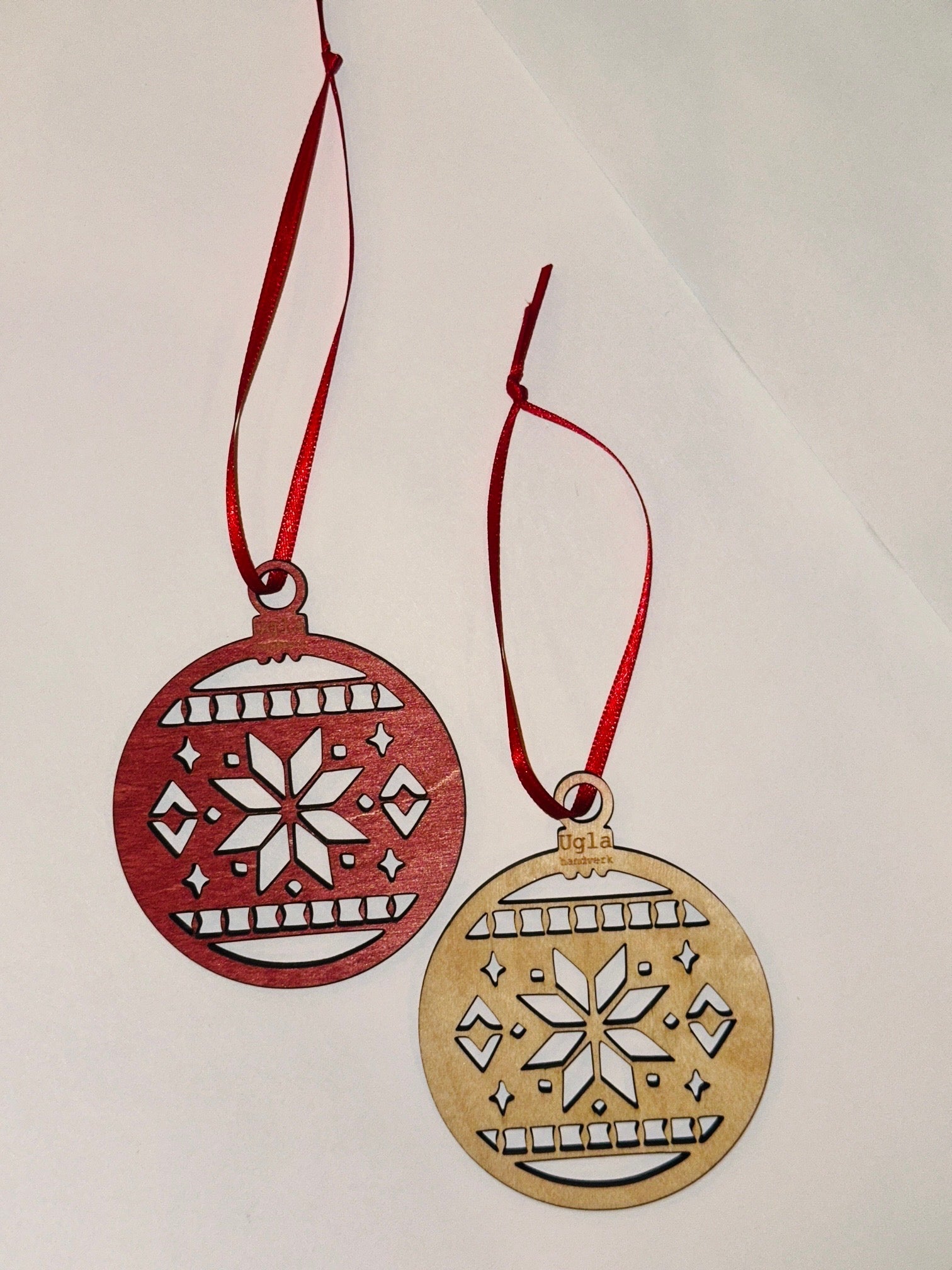 Handmade Wooden Ornaments - Ugla Handverk