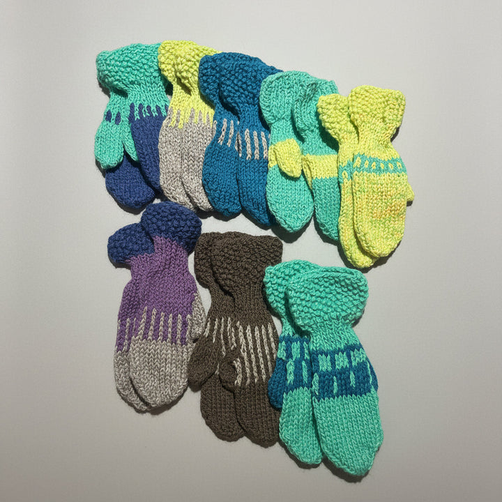 Handknitted Mittens For Kids - Icelandic Wool