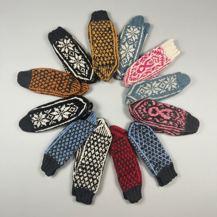 Handknitted Mittens - Icelandic Wool