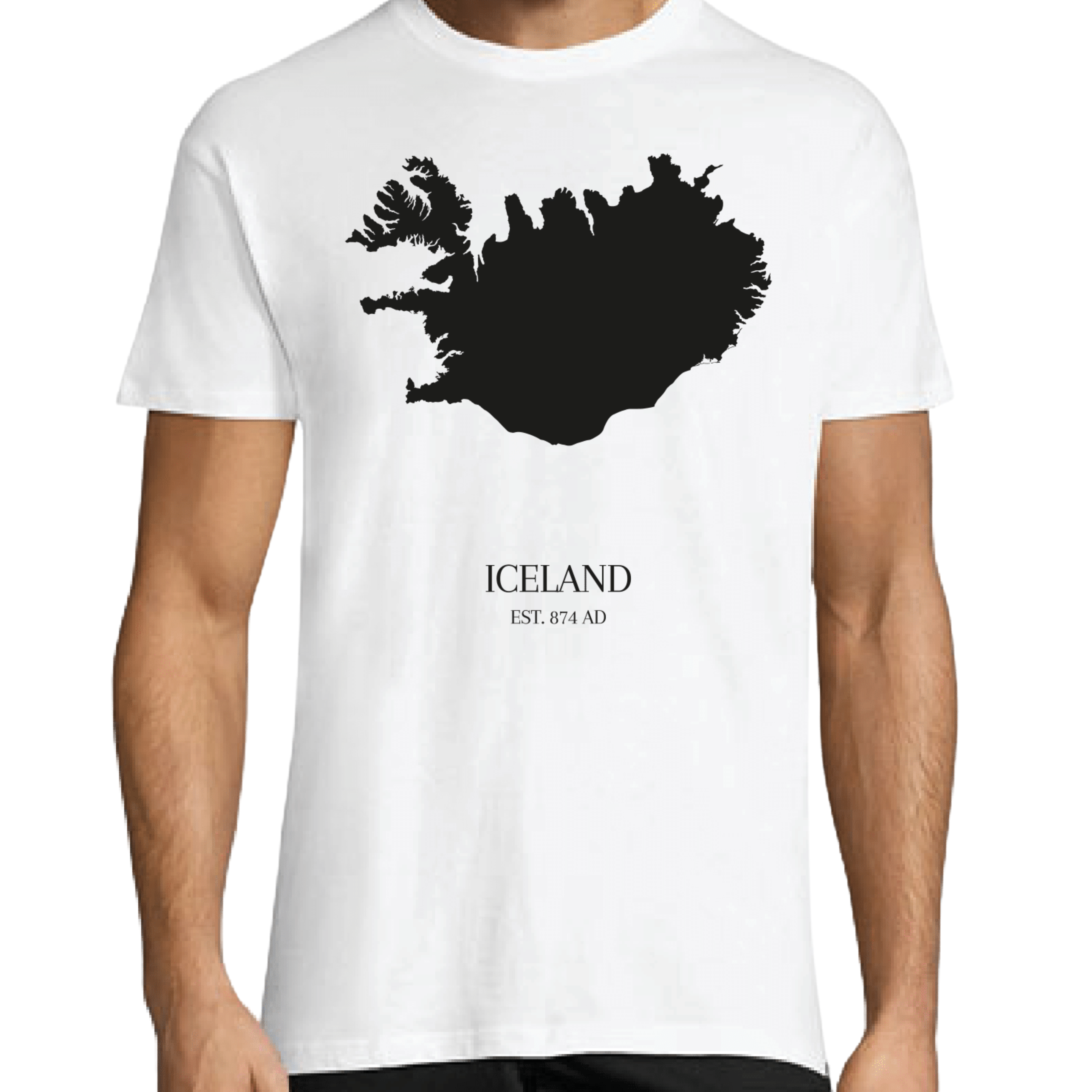 T-shirt Icelandic Runes & Maps - Remember Reykjavík