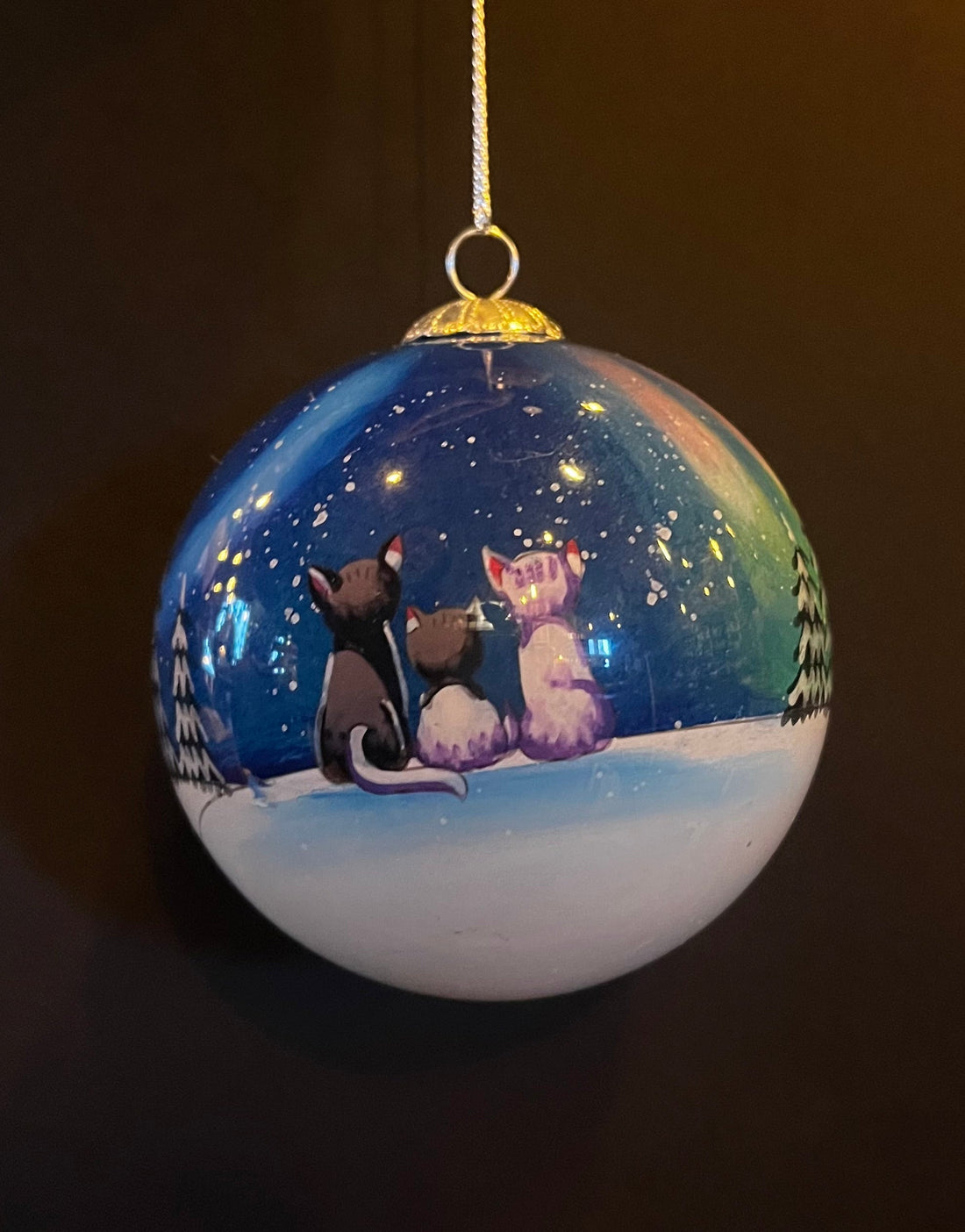 Handpainted Icelandic Glass Bauble - Gæfumunir