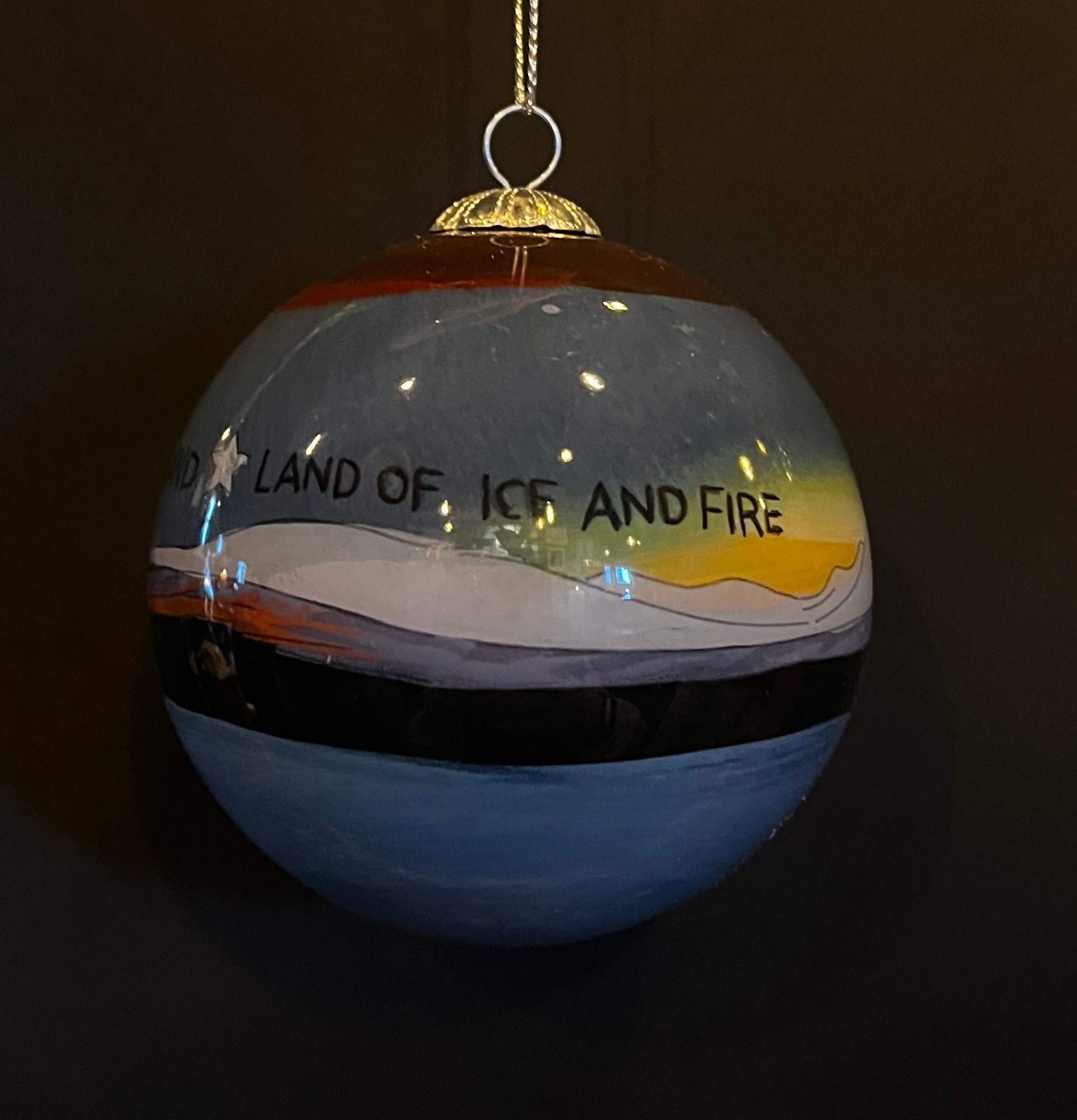 Handpainted Icelandic Glass Bauble - Gæfumunir