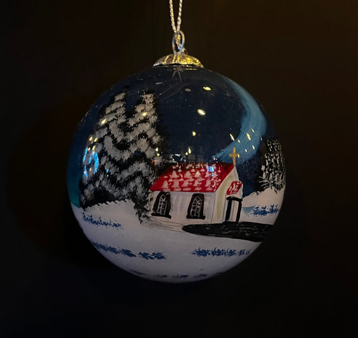 Handpainted Icelandic Glass Bauble - Gæfumunir