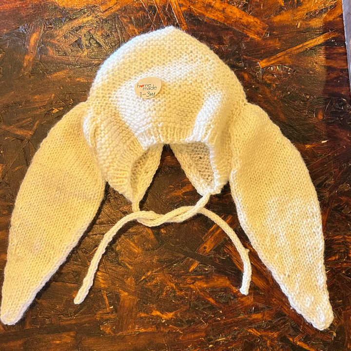 Handknitted Bunny Hat By SUNNA