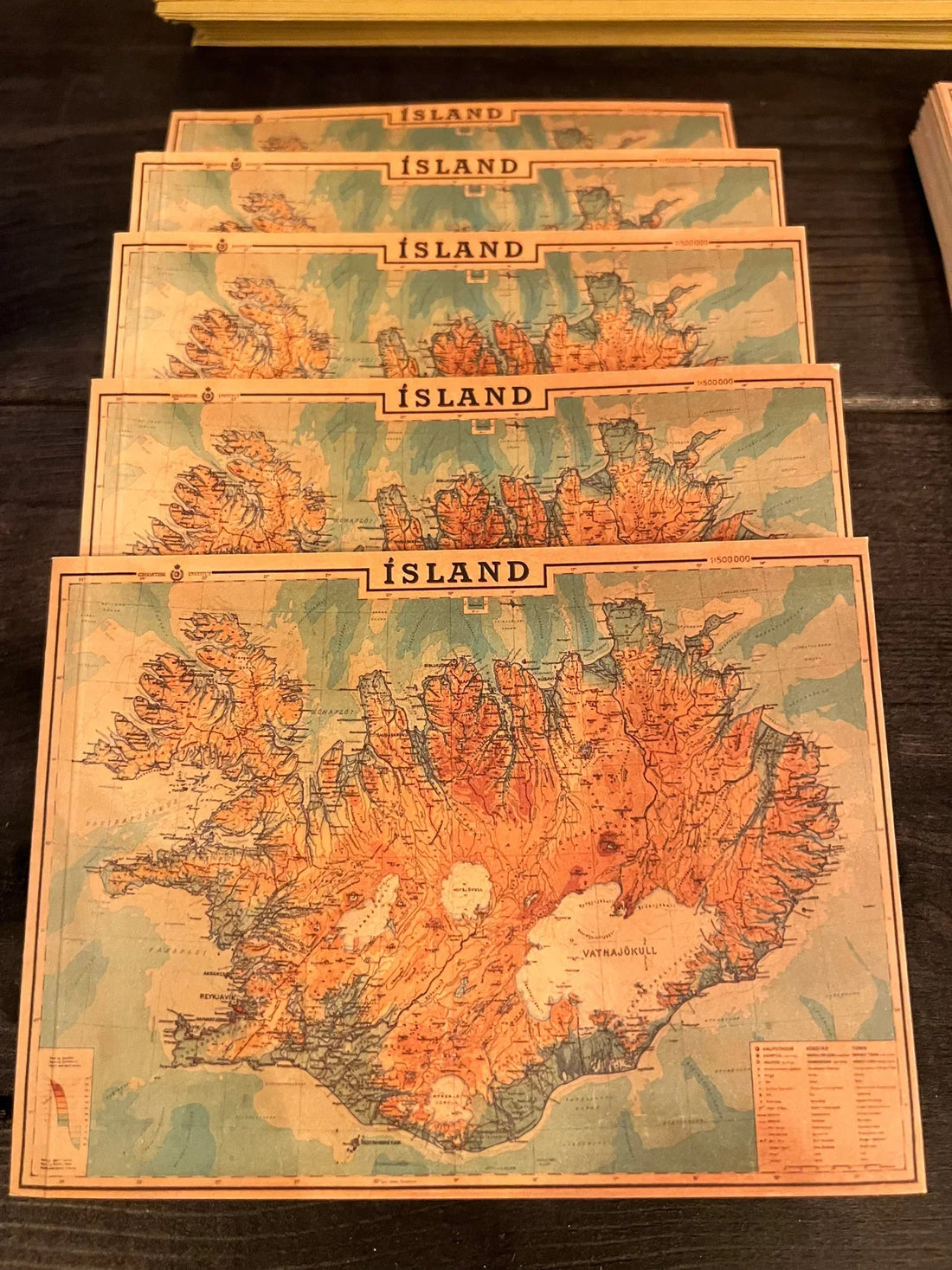 Notebook Map Of Iceland Large - My Concept Store