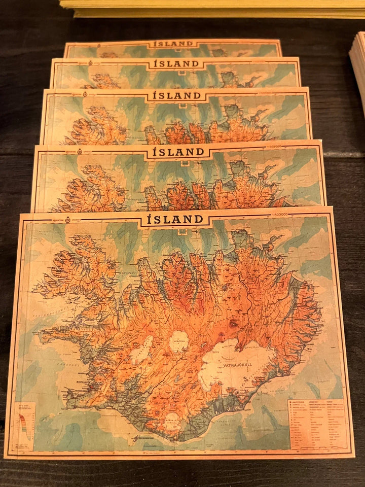 Notebook Map Of Iceland Large - My Concept Store