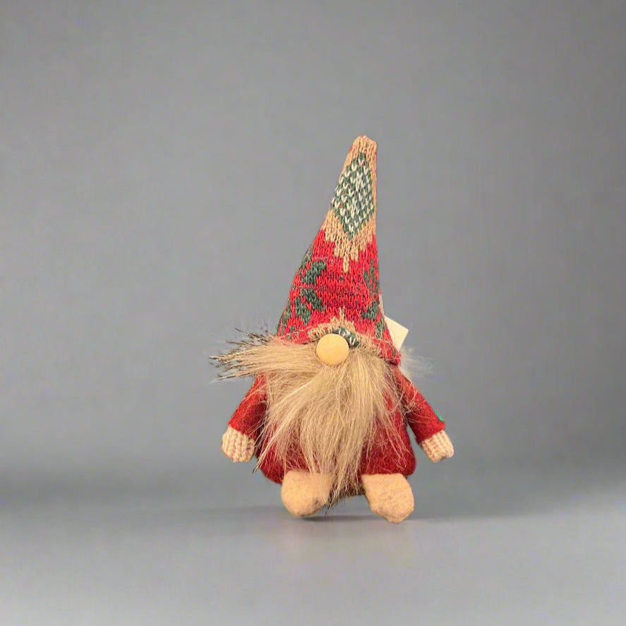 Sitting Elf Grey Beard - Small