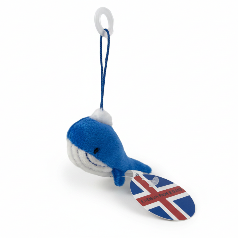 Whale Clip Keychain 5 cm - A Memory From Iceland