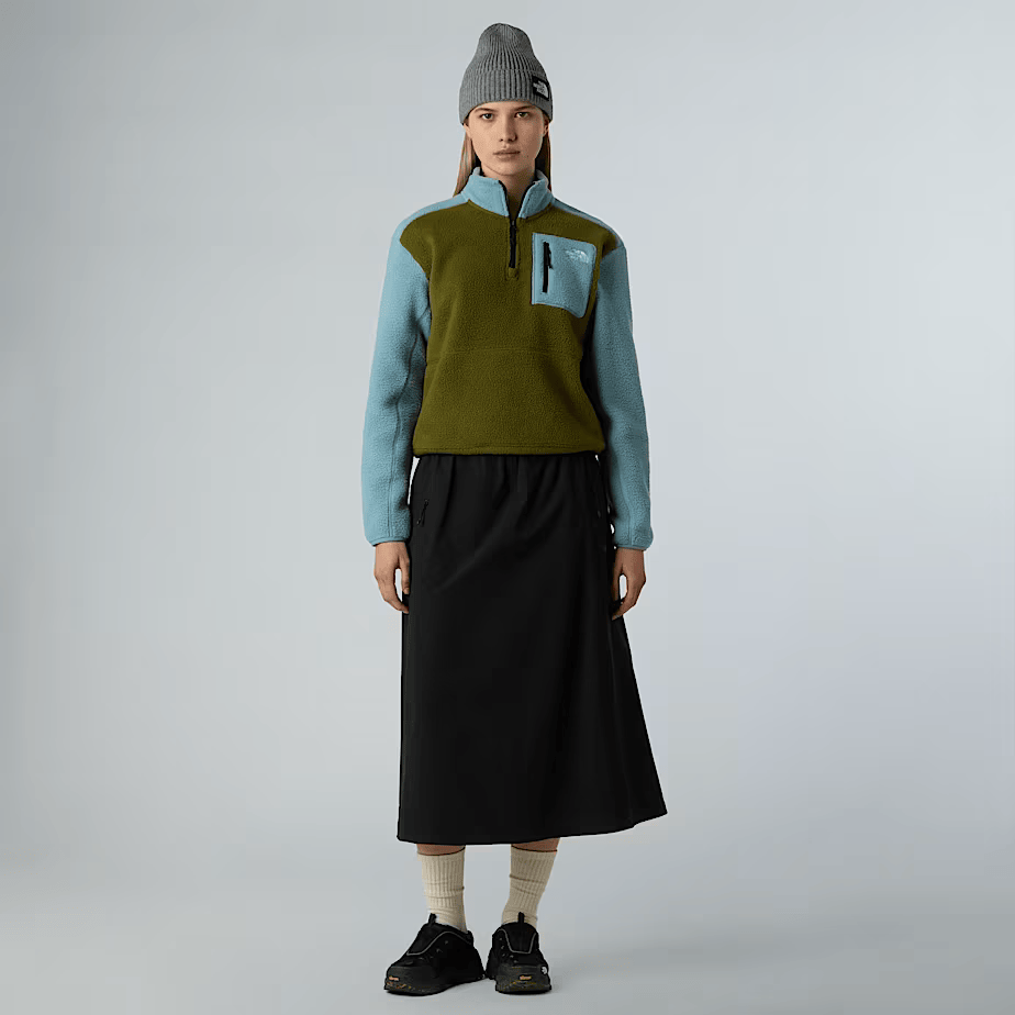 Yumiori Fleece 1/4 Zip Khaki Blue - The North Face